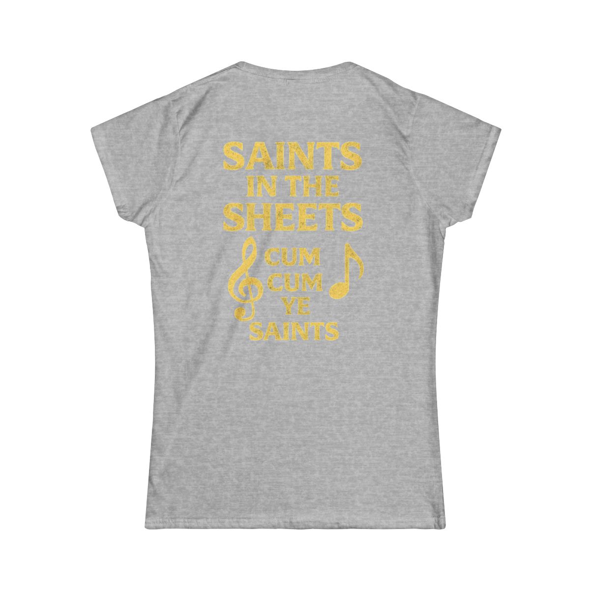 Color: Sport Grey | Cum Cum Ye Saints Women's Tee