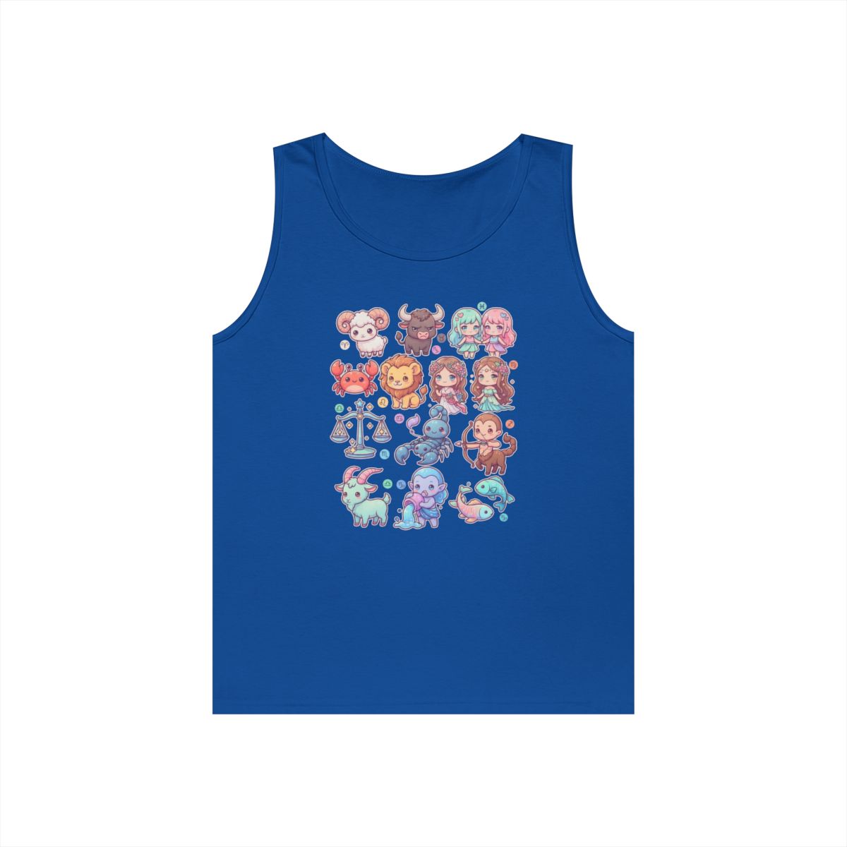 Color: Royal | Cute Chibi Zodiac Tank Top