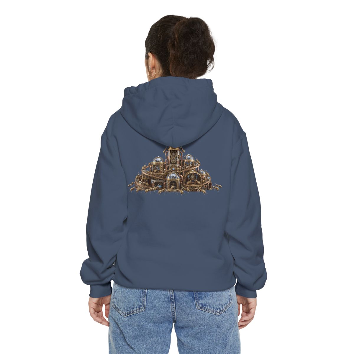 Color: Denim | Cyber Ants Garment-Dyed Hoodie