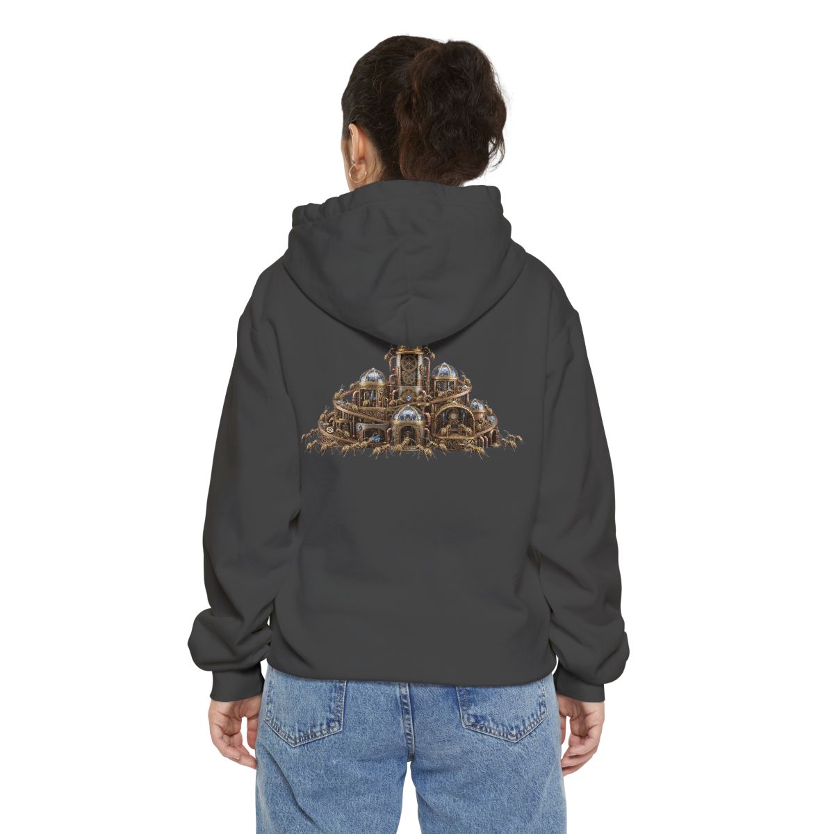 Color: Pepper | Cyber Ants Garment-Dyed Hoodie
