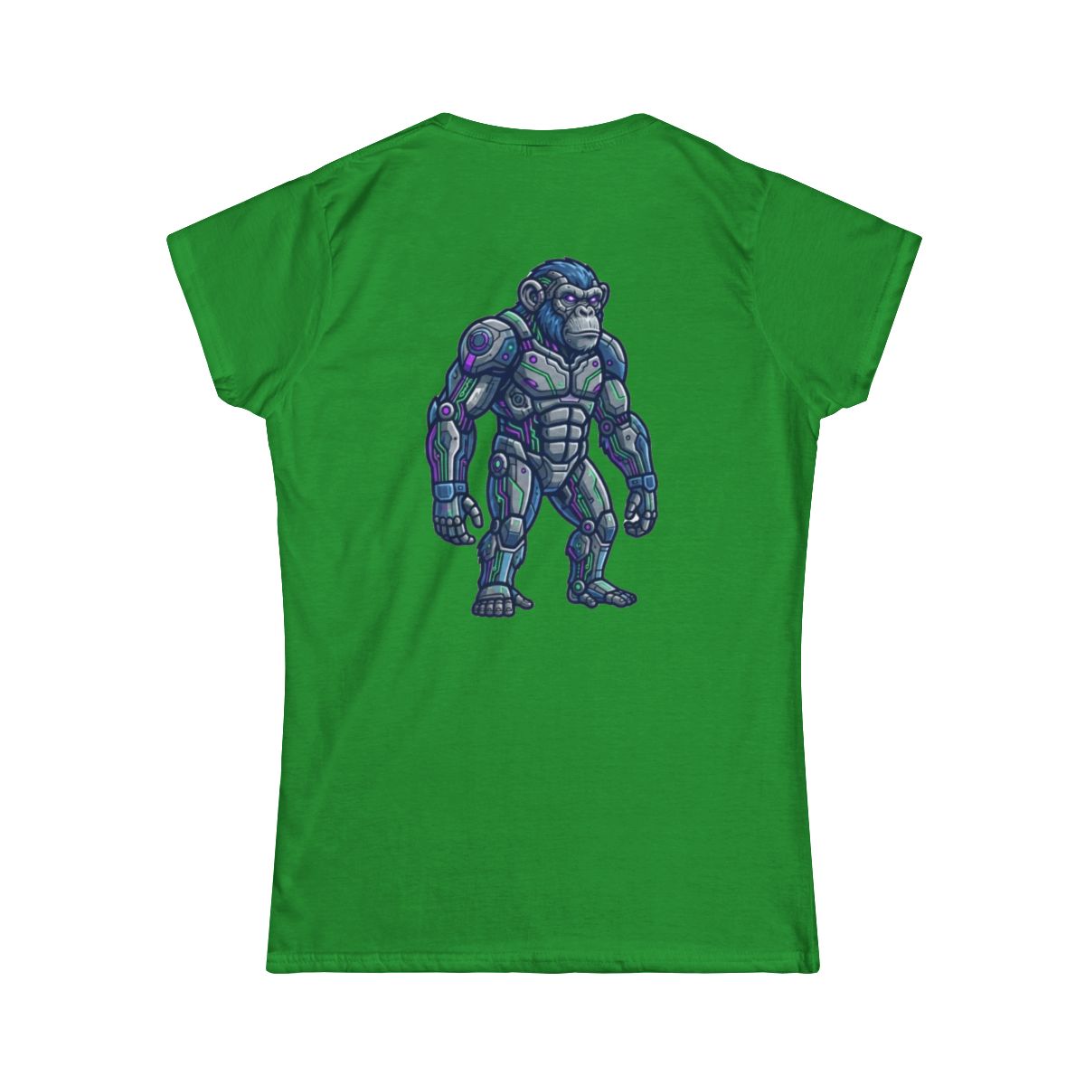 Color: Irish Green | Cyber Chimp Women's Tee