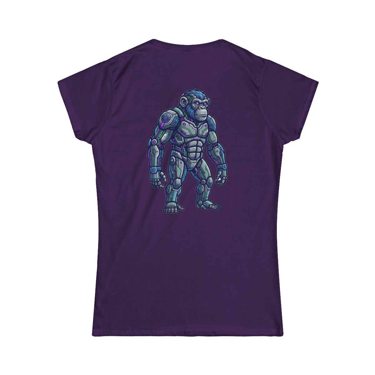 Color: Purple | Cyber Chimp Women's Tee
