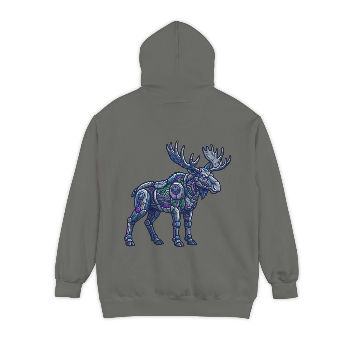 Color: Grey | Cyber Moose Garment-Dyed Hoodie