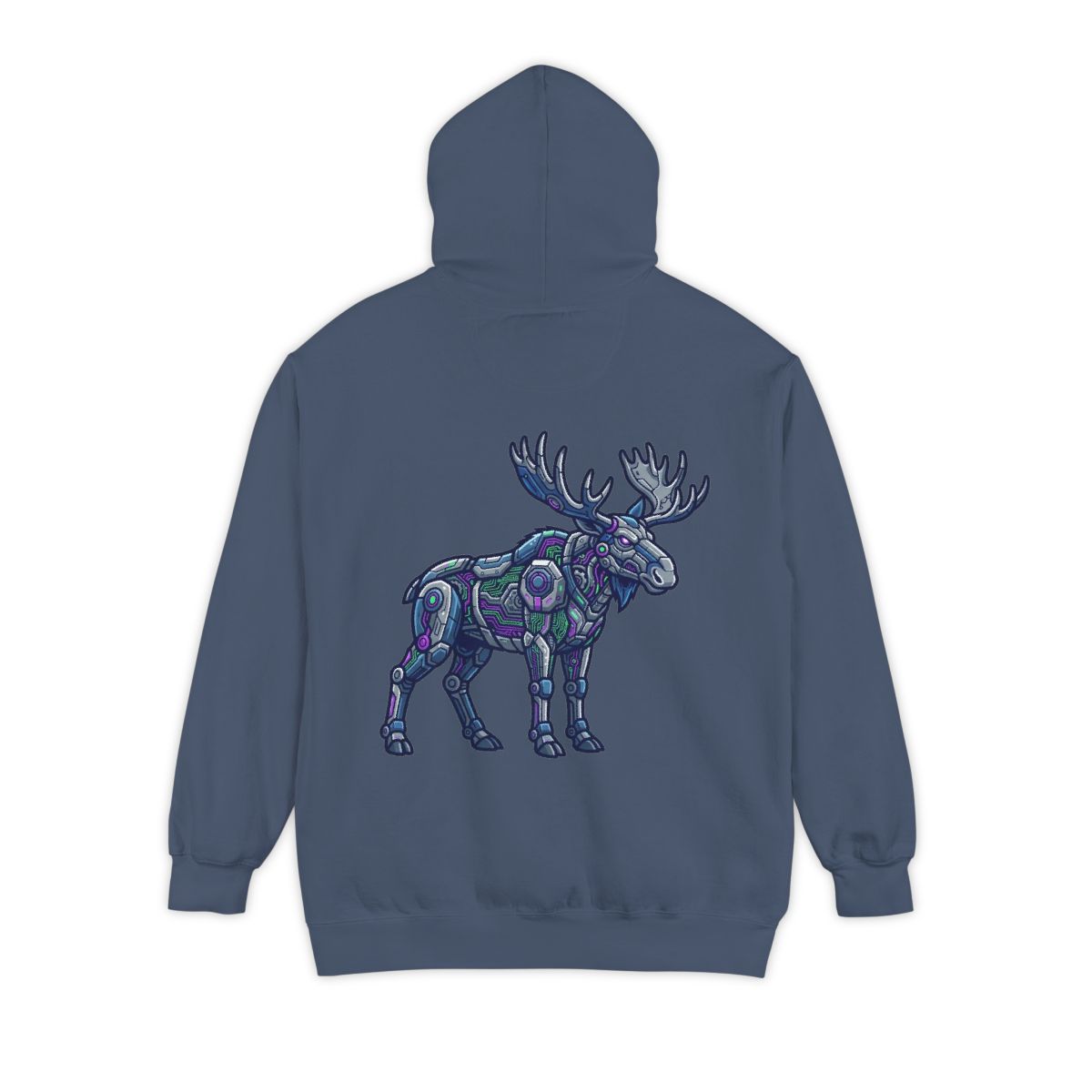 Color: Denim | Cyber Moose Garment-Dyed Hoodie