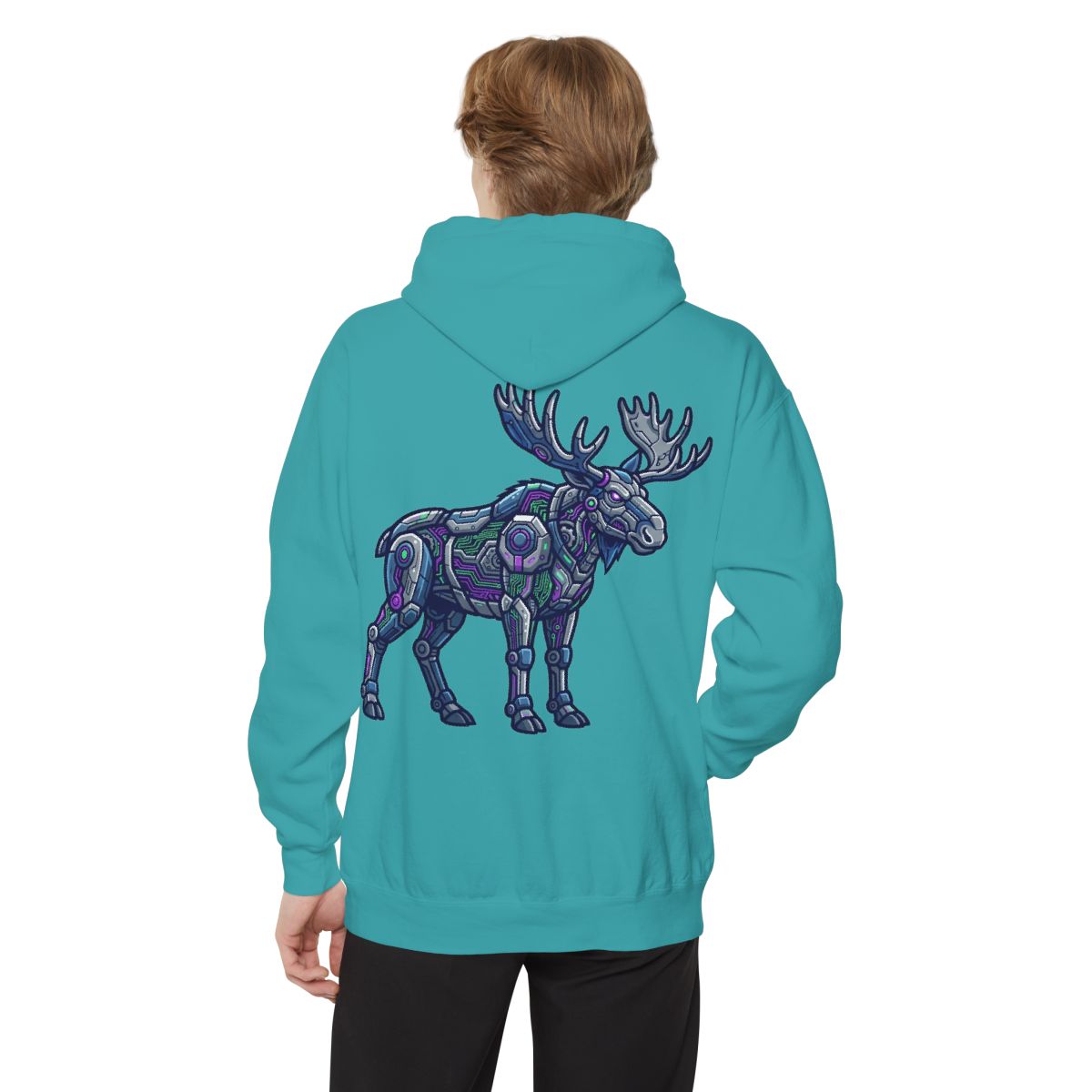 Color: Seafoam | Cyber Moose Garment-Dyed Hoodie
