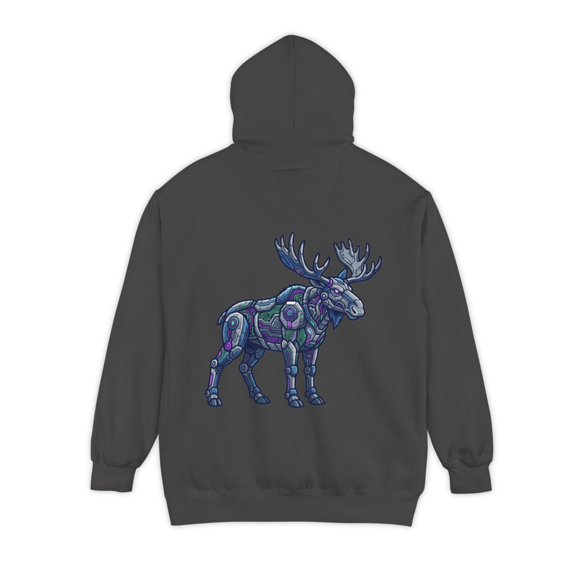 Color: Pepper | Cyber Moose Garment-Dyed Hoodie
