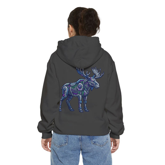Color: Pepper | Cyber Moose Garment-Dyed Hoodie