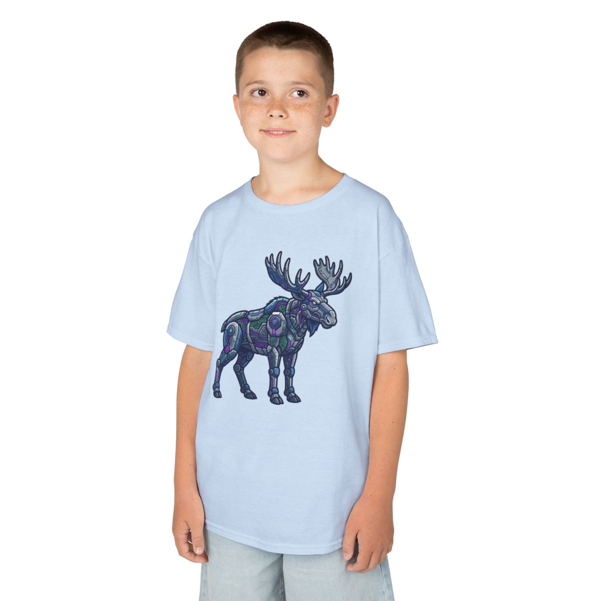 Color: Light Blue | Cyber Moose Kids Tee