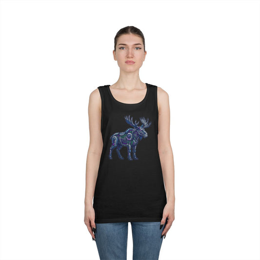 Color: Black | Cyber Moose Tank Top