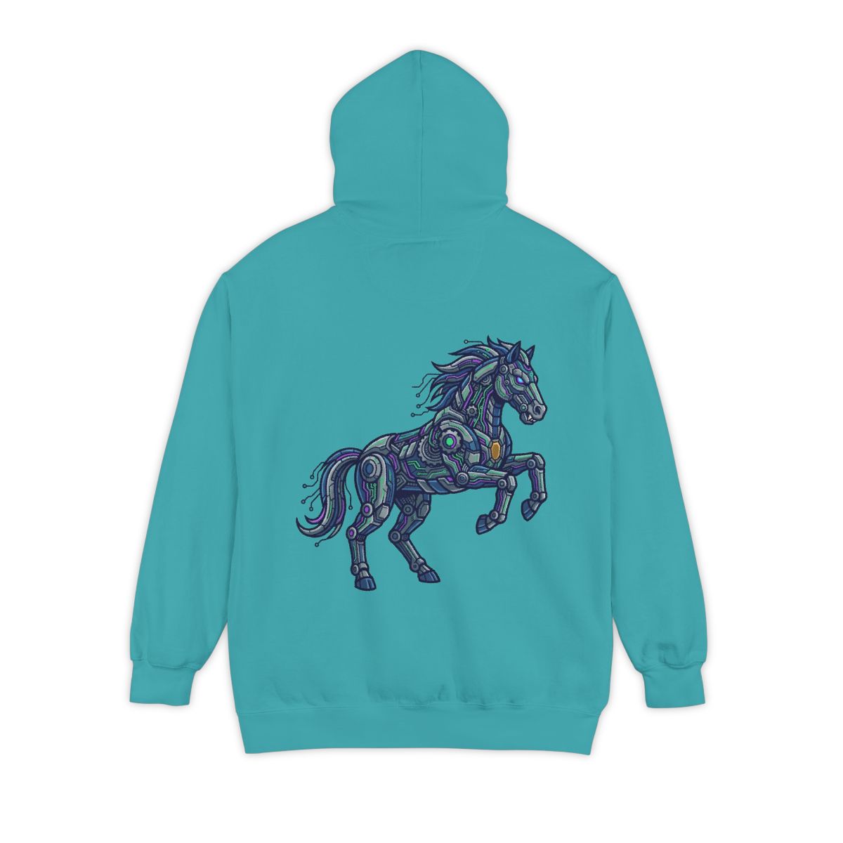Color: Seafoam | Cyber Mustang Garment-Dyed Hoodie