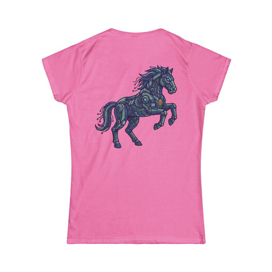 Color: Azalea | Cyber Mustang Women's Tee