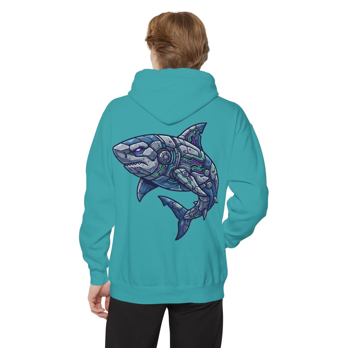 Color: Seafoam | Cyber Shark Garment-Dyed Hoodie