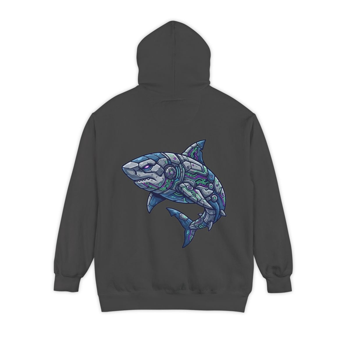 Color: Pepper | Cyber Shark Garment-Dyed Hoodie