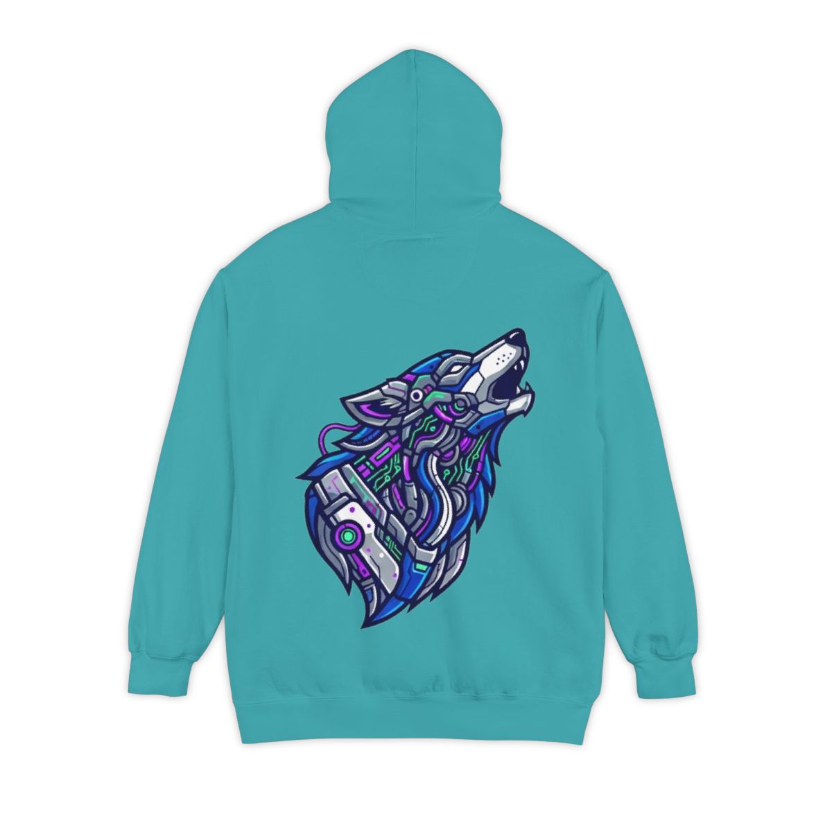 Color: Seafoam | Cyber Wolf Garment-Dyed Hoodie