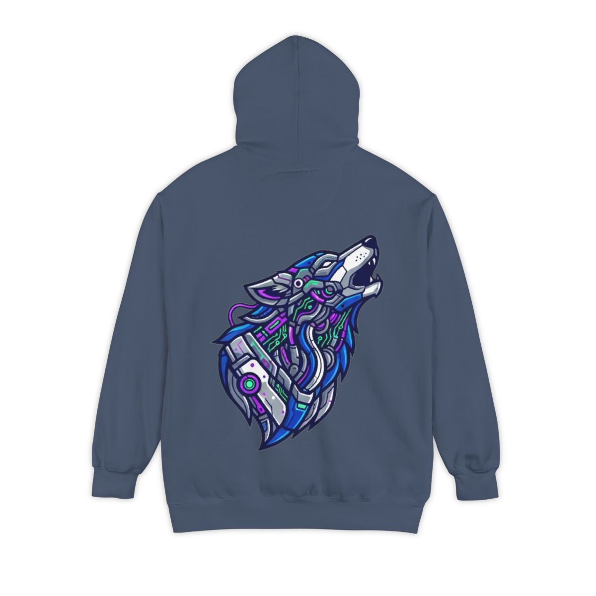 Color: Denim | Cyber Wolf Garment-Dyed Hoodie