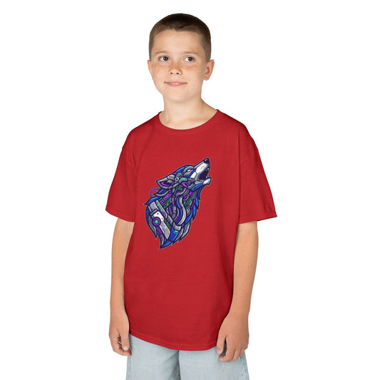 Color: Red | Cyber Wolf Kids Tee