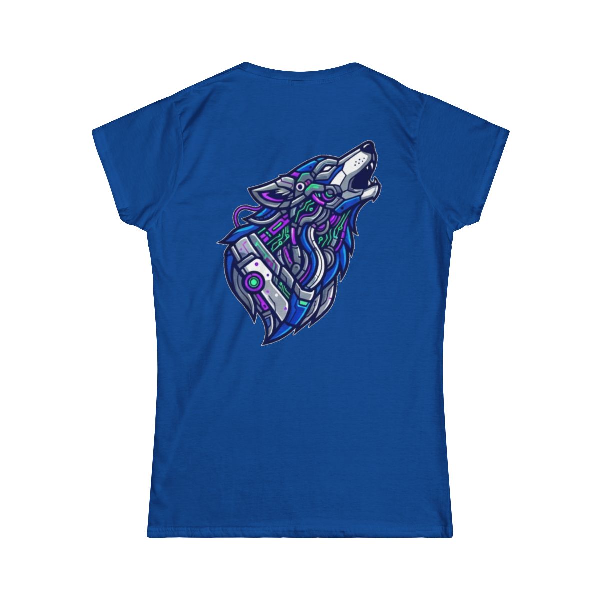 Color: Royal | Cyber Wolf Women's Tee