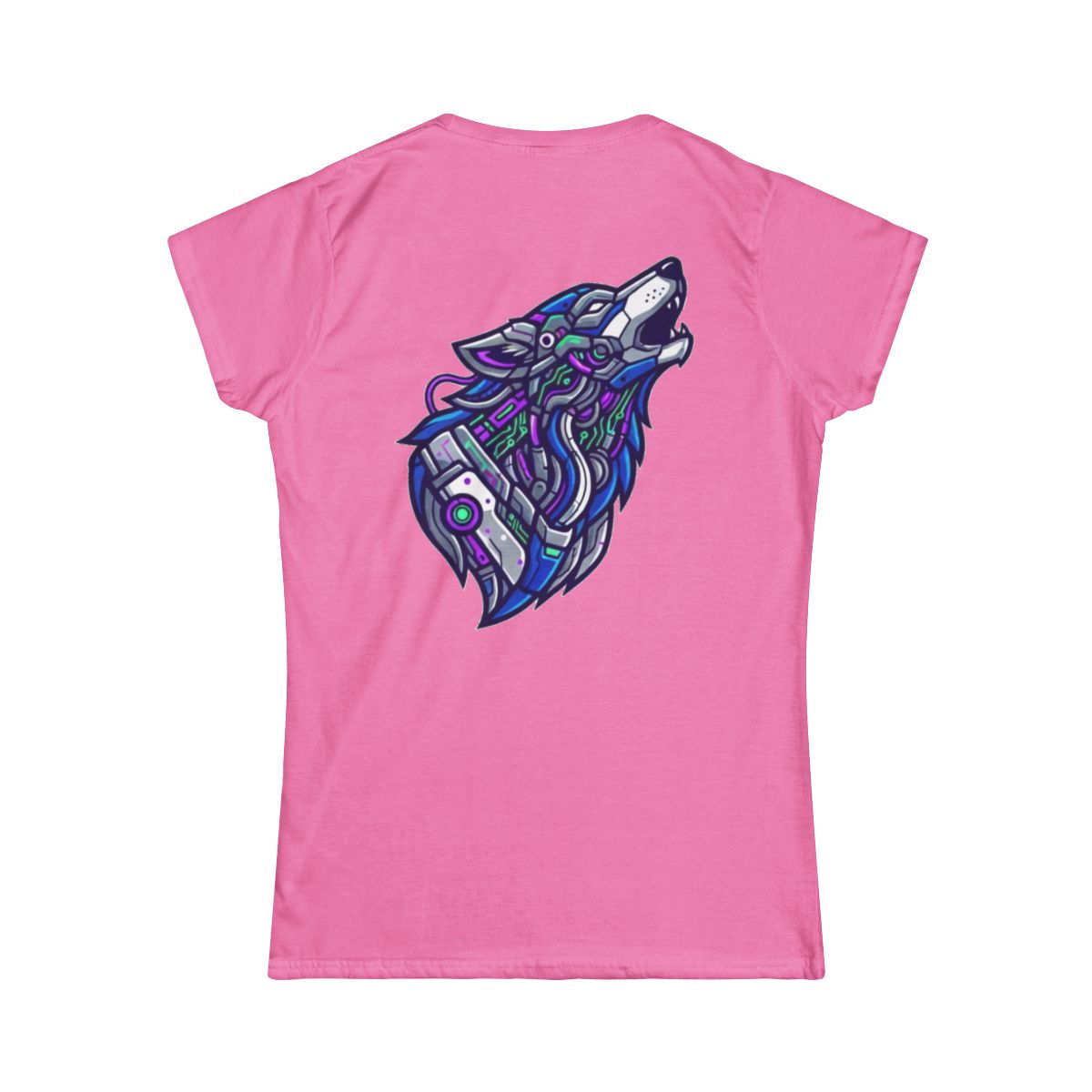 Color: Azalea | Cyber Wolf Women's Tee