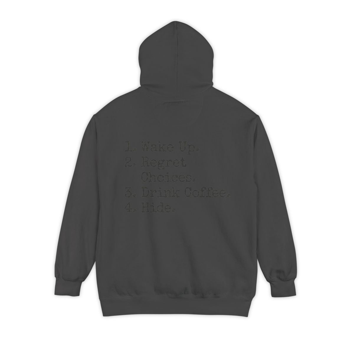 Color: Pepper | Daily Schedule Asset Garment-Dyed Hoodie