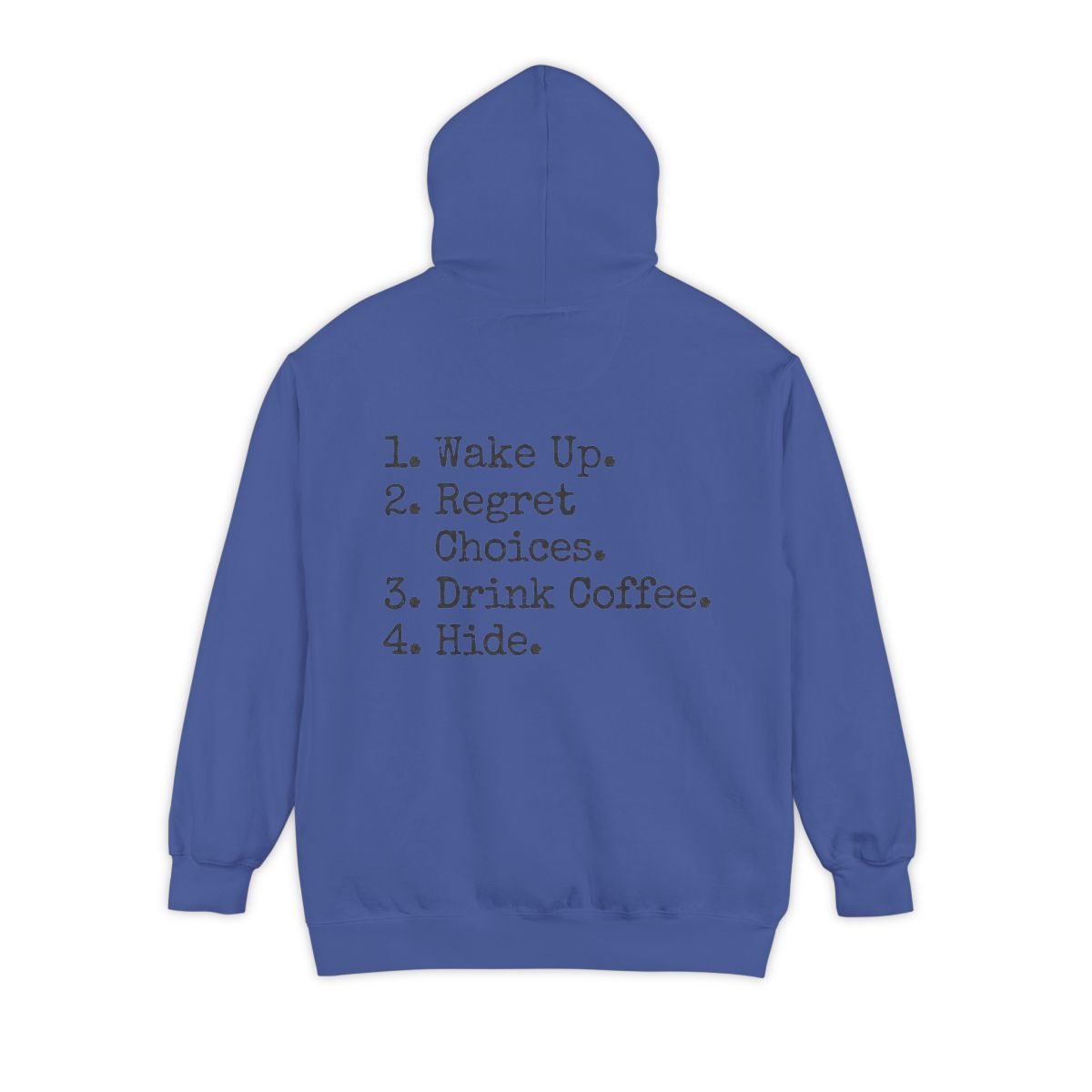 Color: Flo Blue | Daily Schedule Asset Garment-Dyed Hoodie