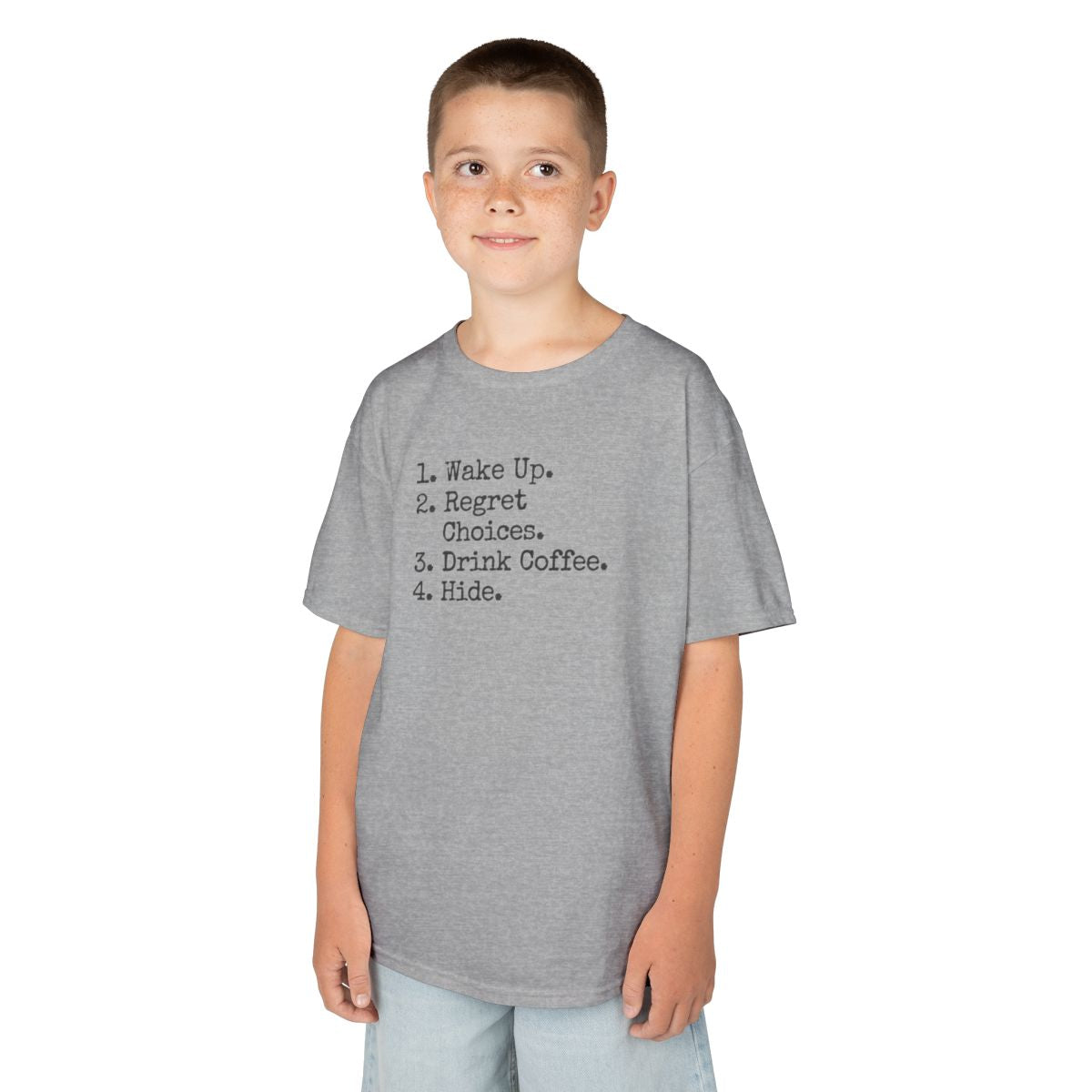 Color: Sport Grey | Daily Schedule Asset Kids Tee