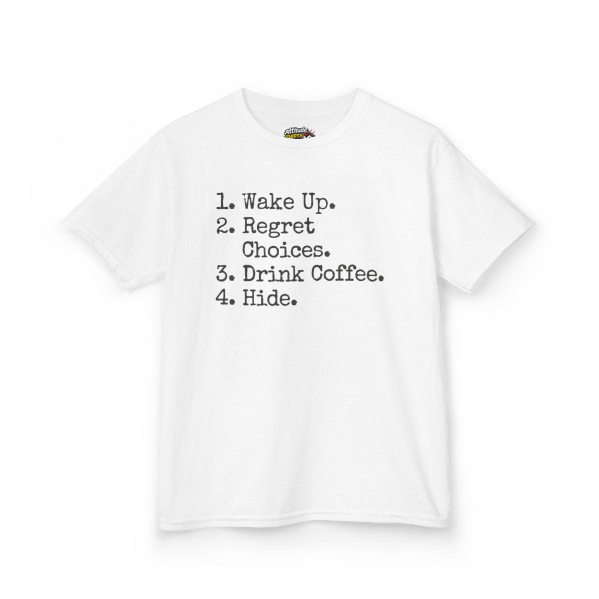 Color: White | Daily Schedule Asset Kids Tee