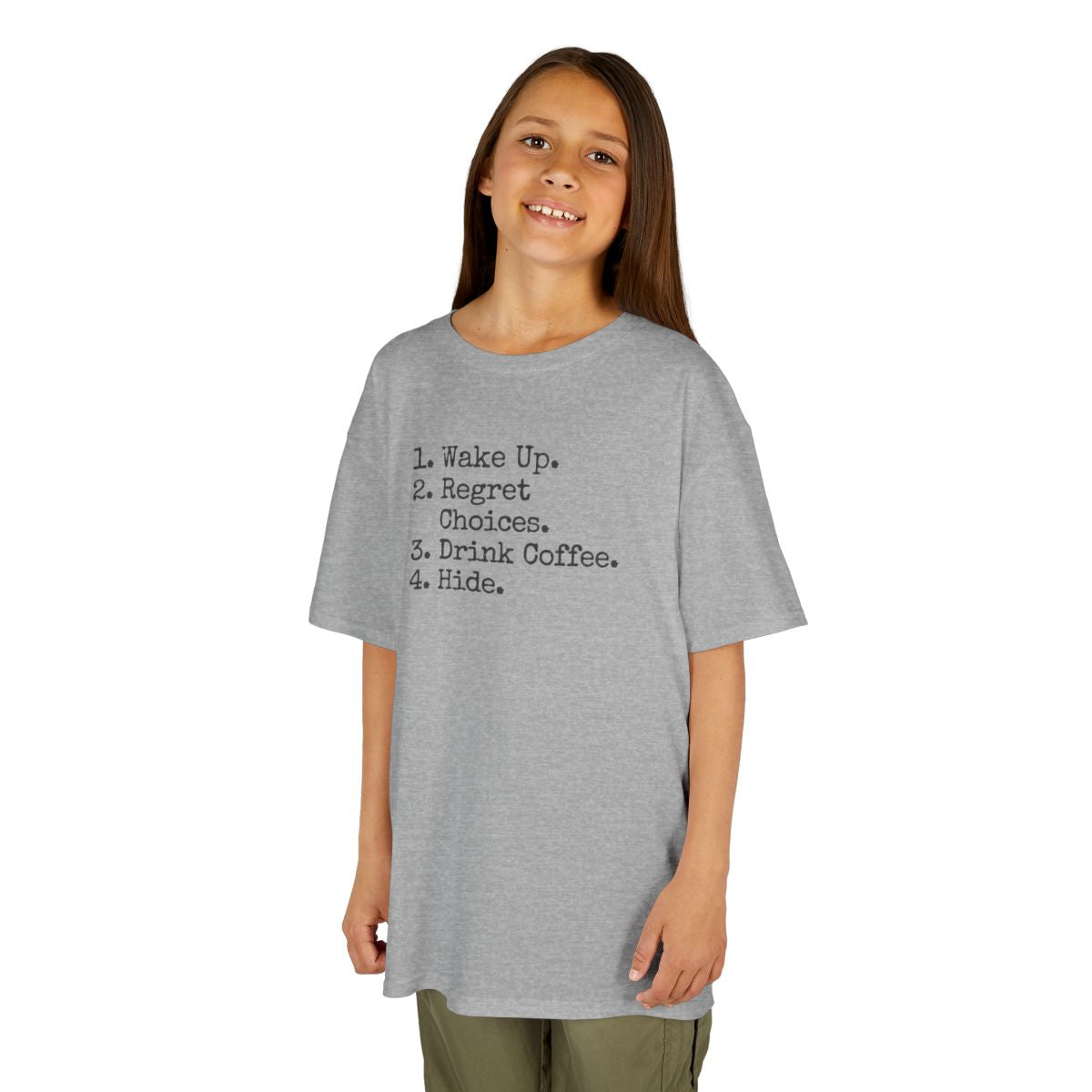 Color: Sport Grey | Daily Schedule Asset Kids Tee