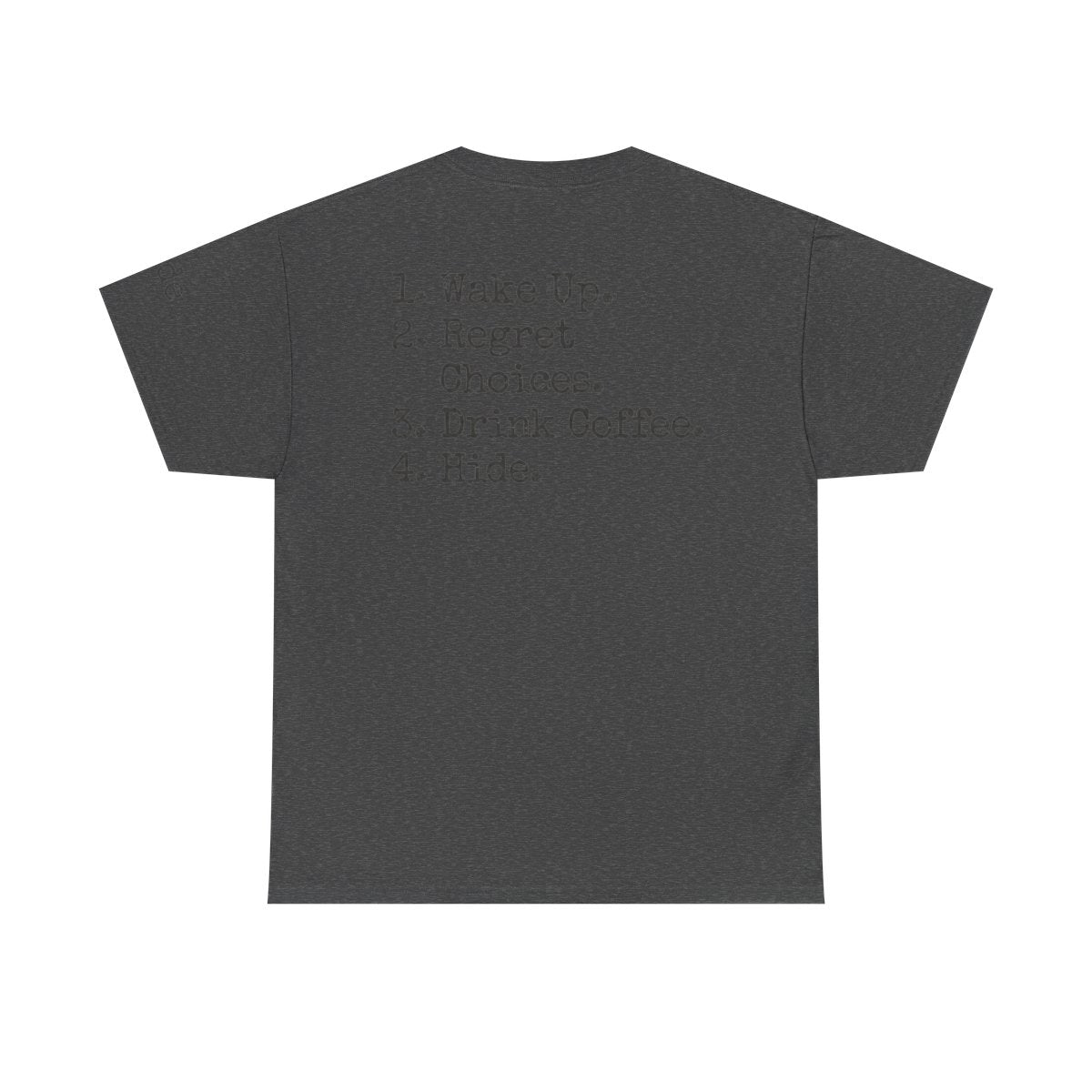 Color: Dark Heather | Daily Schedule Asset Premium Graphic Tee