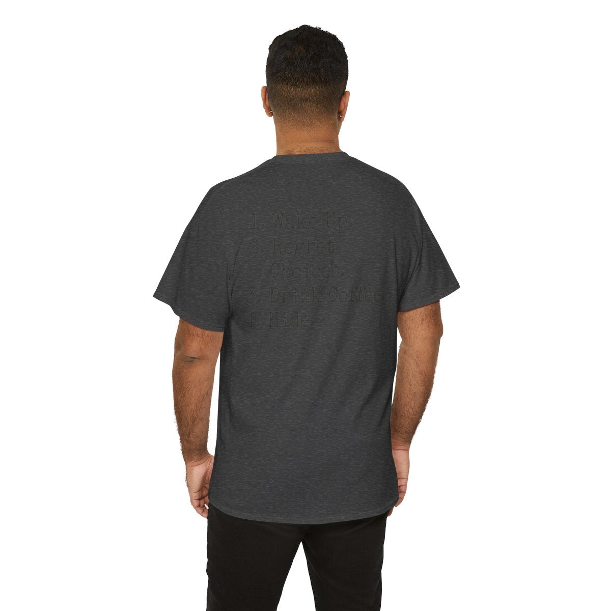 Color: Dark Heather | Daily Schedule Asset Premium Graphic Tee