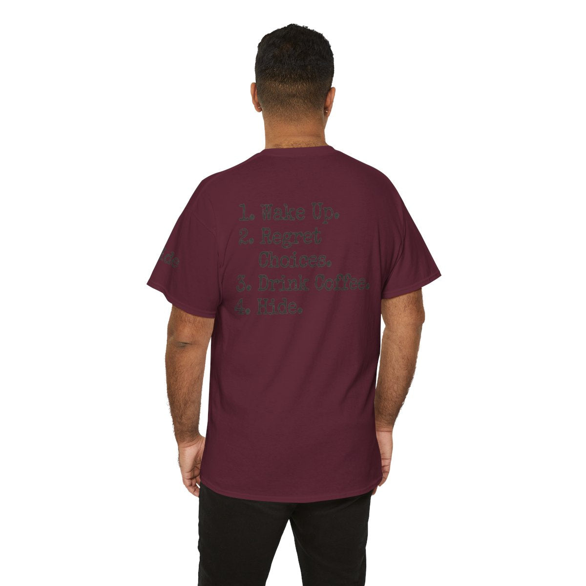 Color: Maroon | Daily Schedule Asset Premium Graphic Tee