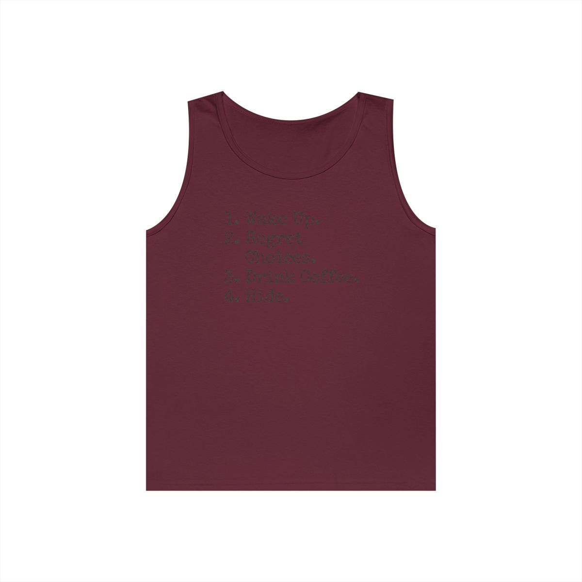 Color: Maroon | Daily Schedule Asset Tank Top