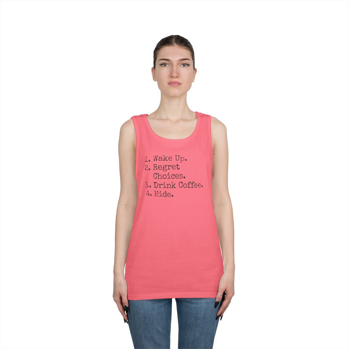 Color: Safety Pink | Daily Schedule Asset Tank Top