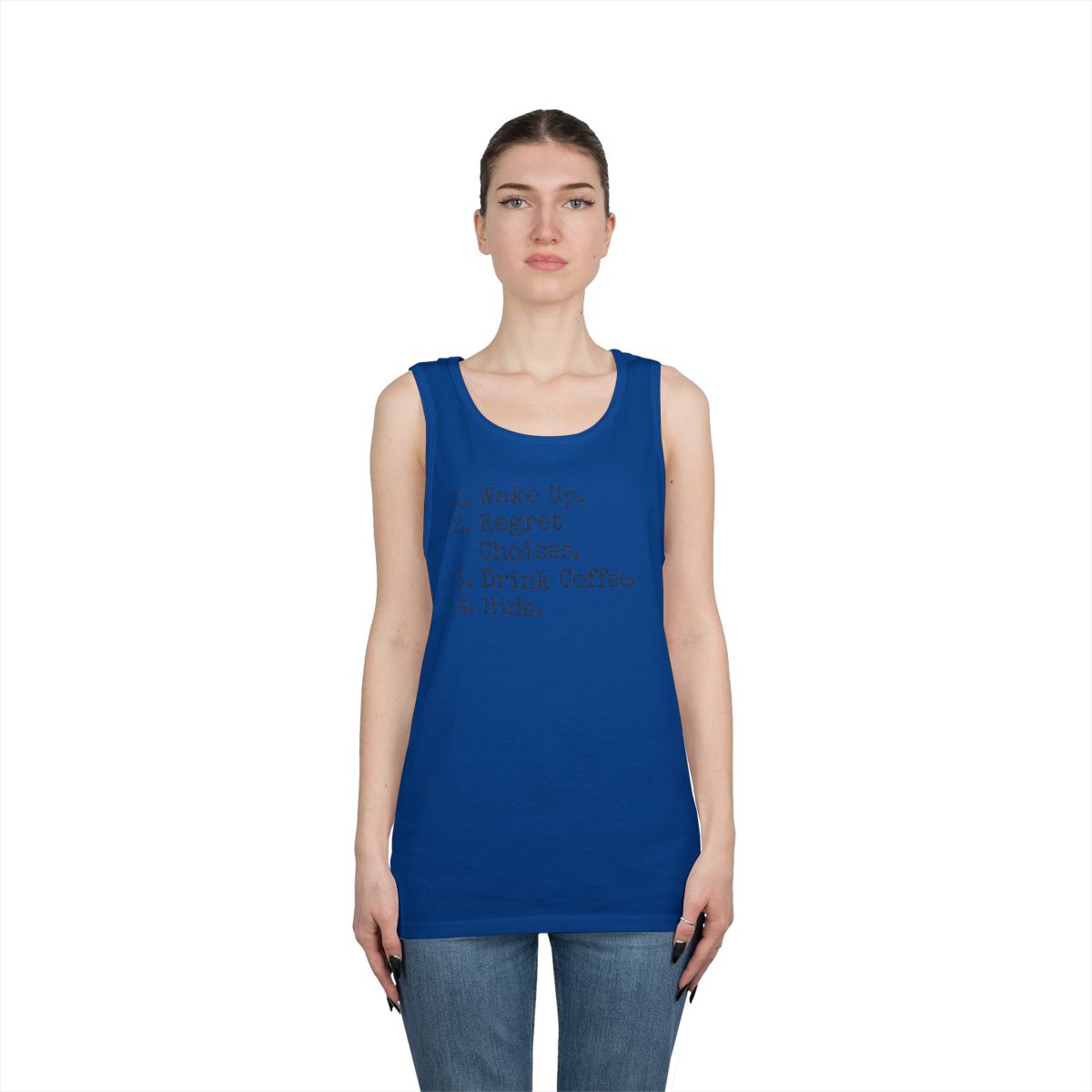 Color: Royal | Daily Schedule Asset Tank Top