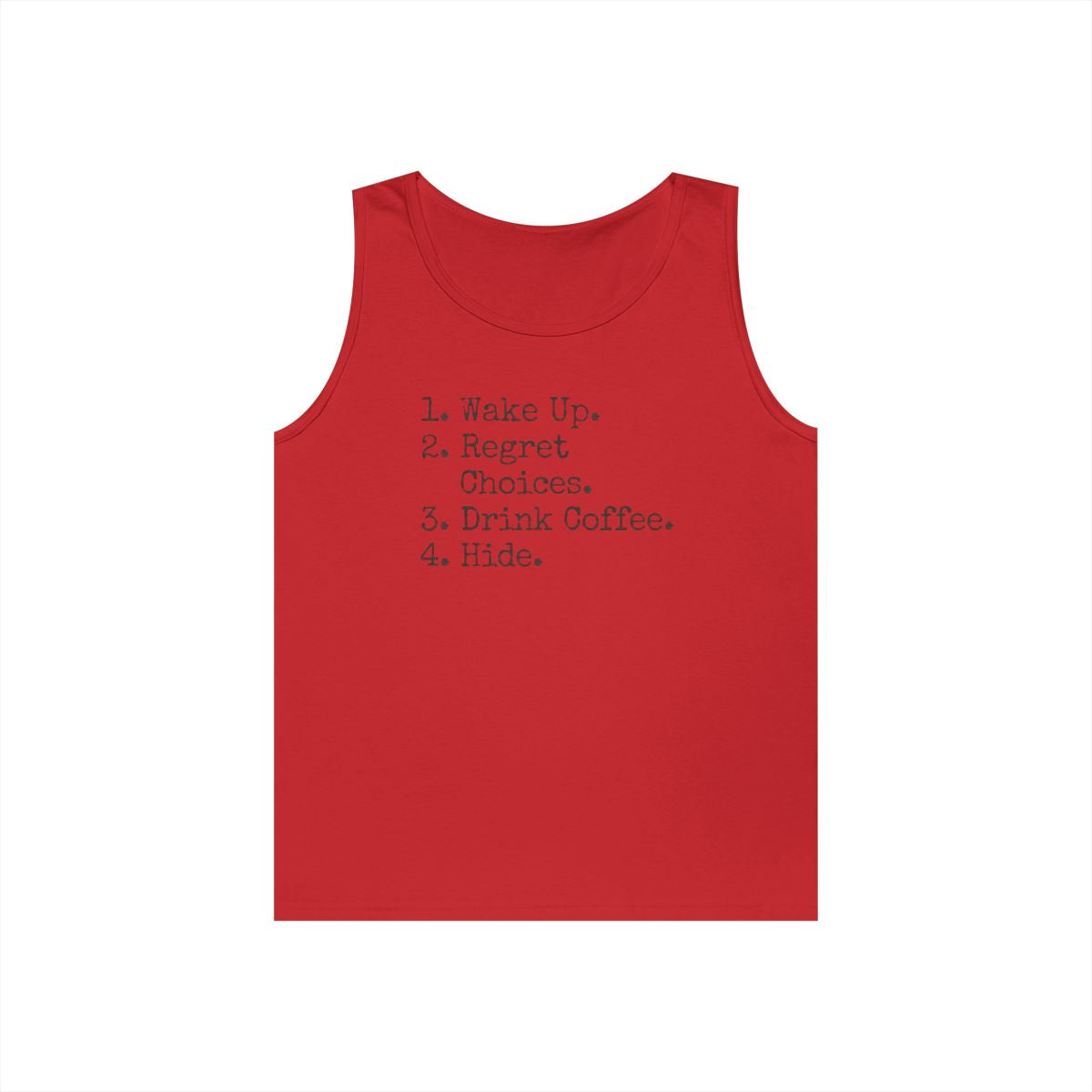Color: Red | Daily Schedule Asset Tank Top