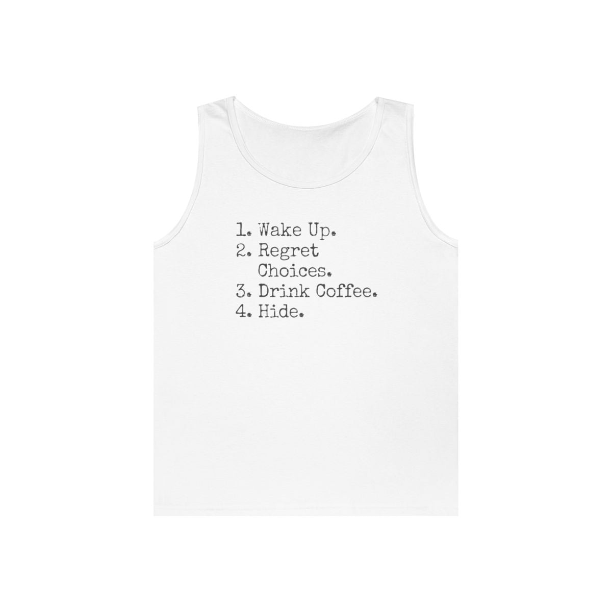 Color: White | Daily Schedule Asset Tank Top