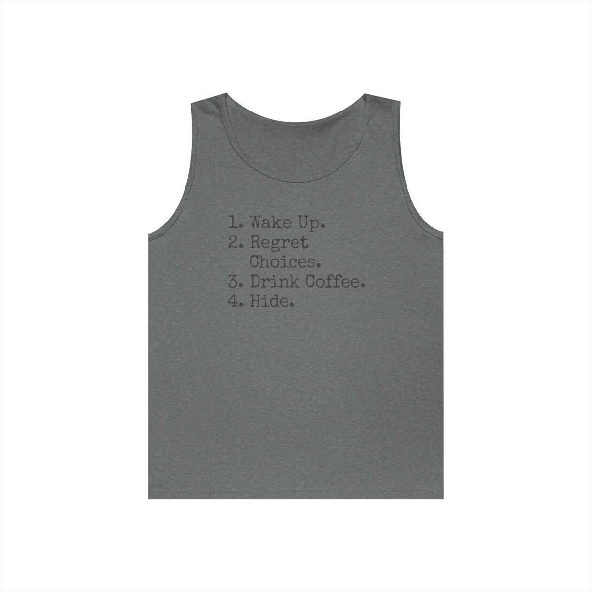 Color: Graphite Heather | Daily Schedule Asset Tank Top