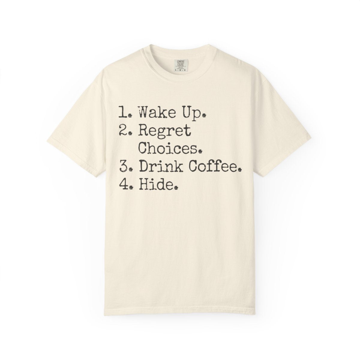 Color: Ivory | Daily Schedule Asset Unisex Garment-Dyed Tee
