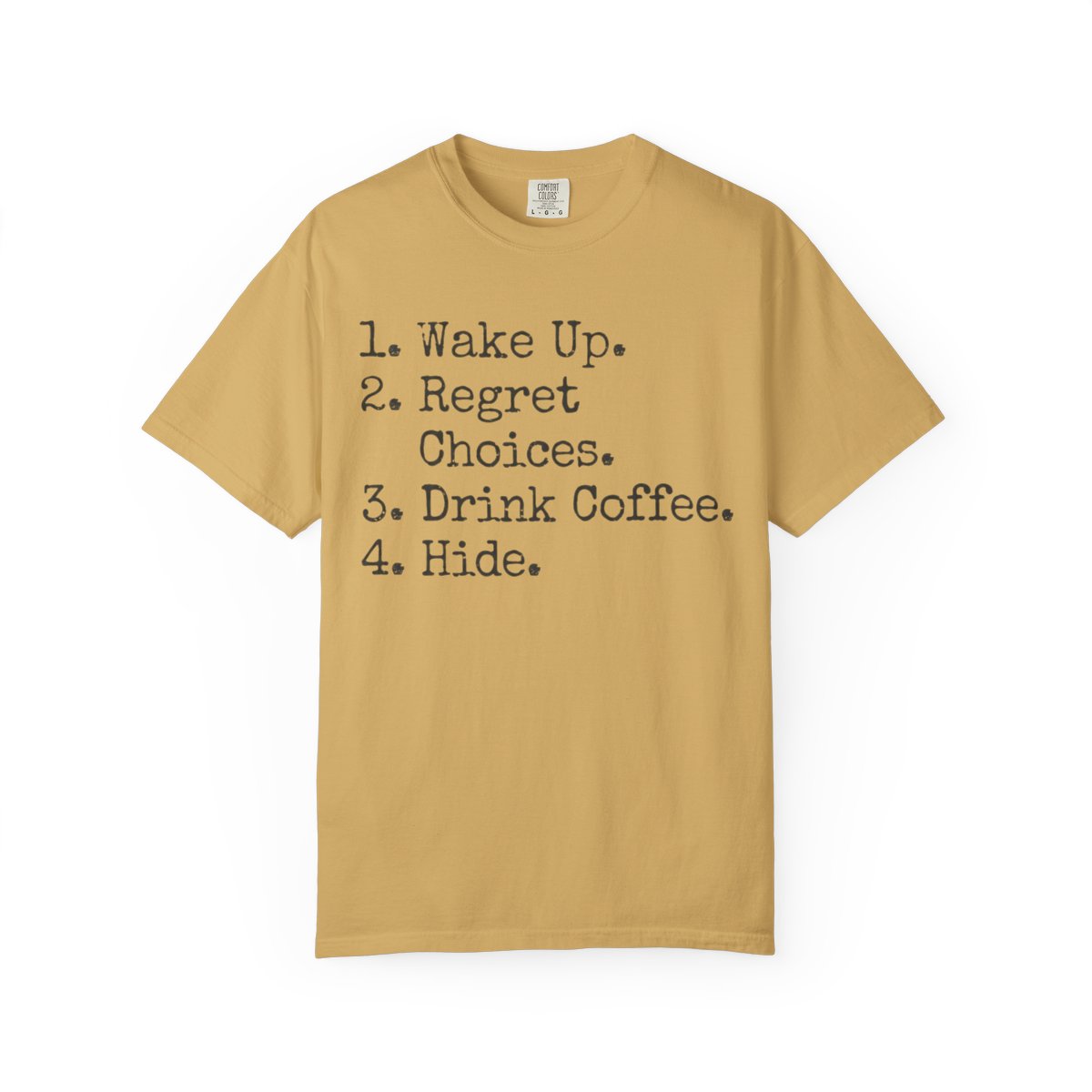 Color: Mustard | Daily Schedule Asset Unisex Garment-Dyed Tee