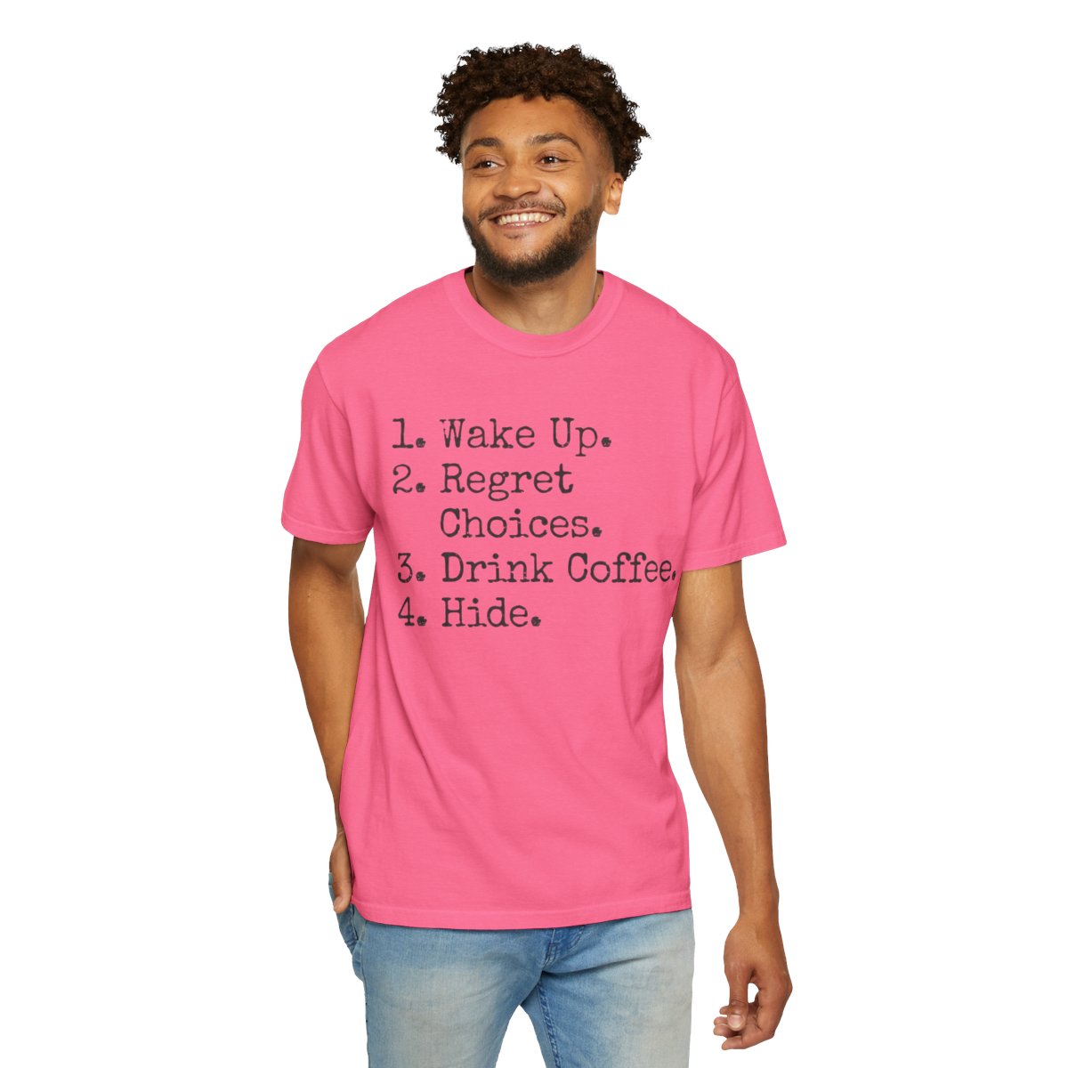 Color: Crunchberry | Daily Schedule Asset Unisex Garment-Dyed Tee