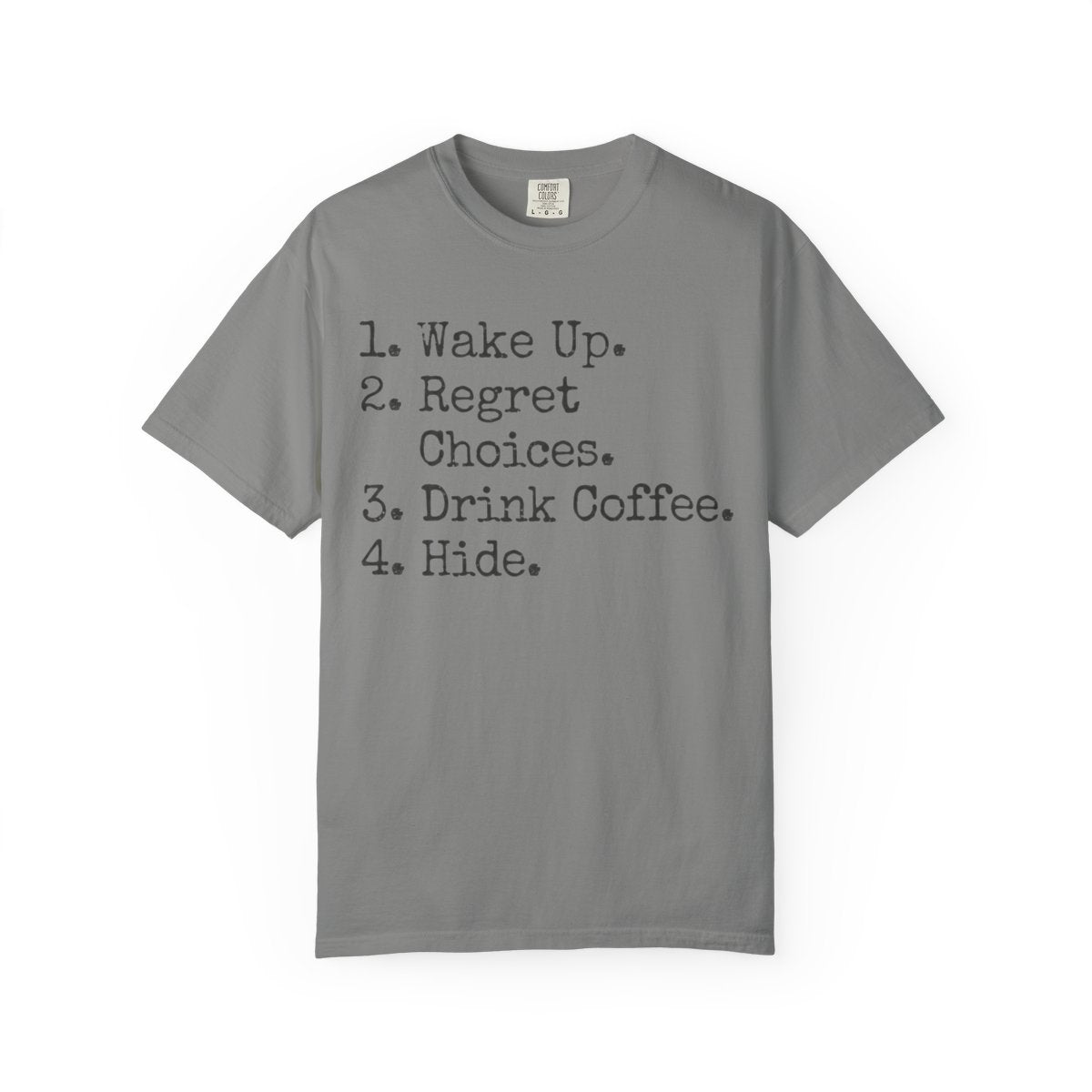 Color: Granite | Daily Schedule Asset Unisex Garment-Dyed Tee