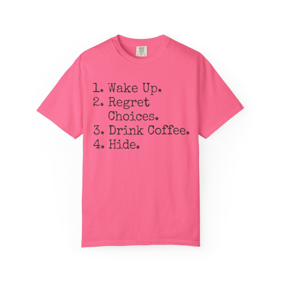 Color: Crunchberry | Daily Schedule Asset Unisex Garment-Dyed Tee
