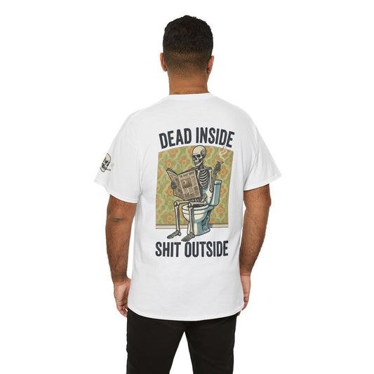 Color: White | Dead Inside Shit Outside Premium Graphic Tee