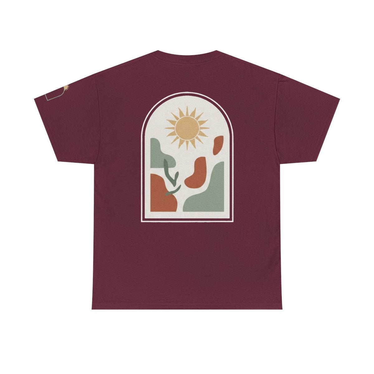 Color: Maroon | Desert Sun Premium Graphic Tee