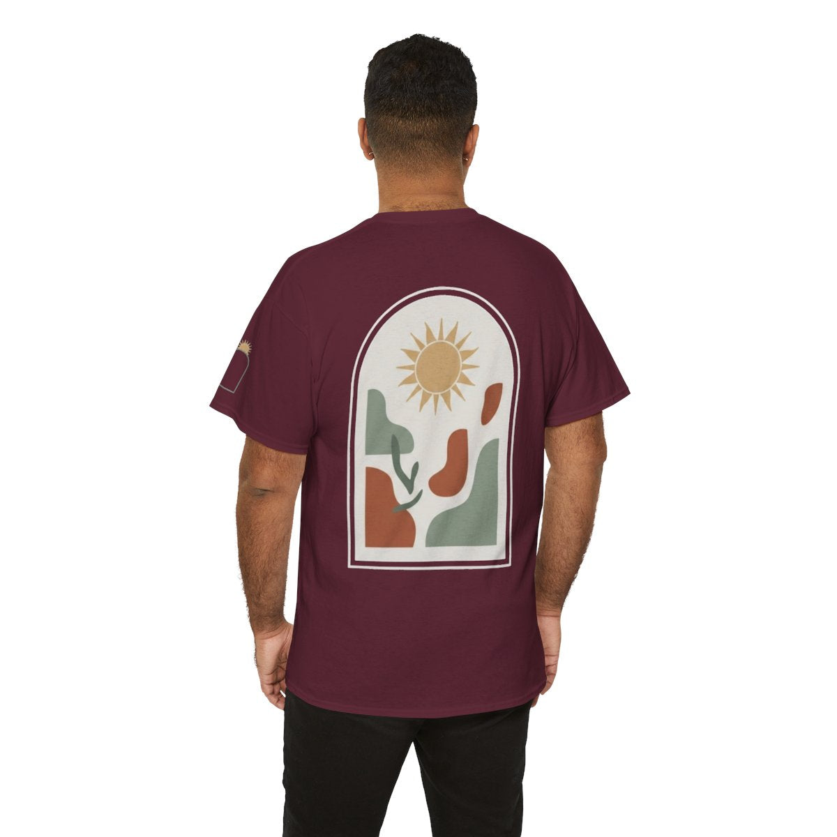 Color: Maroon | Desert Sun Premium Graphic Tee