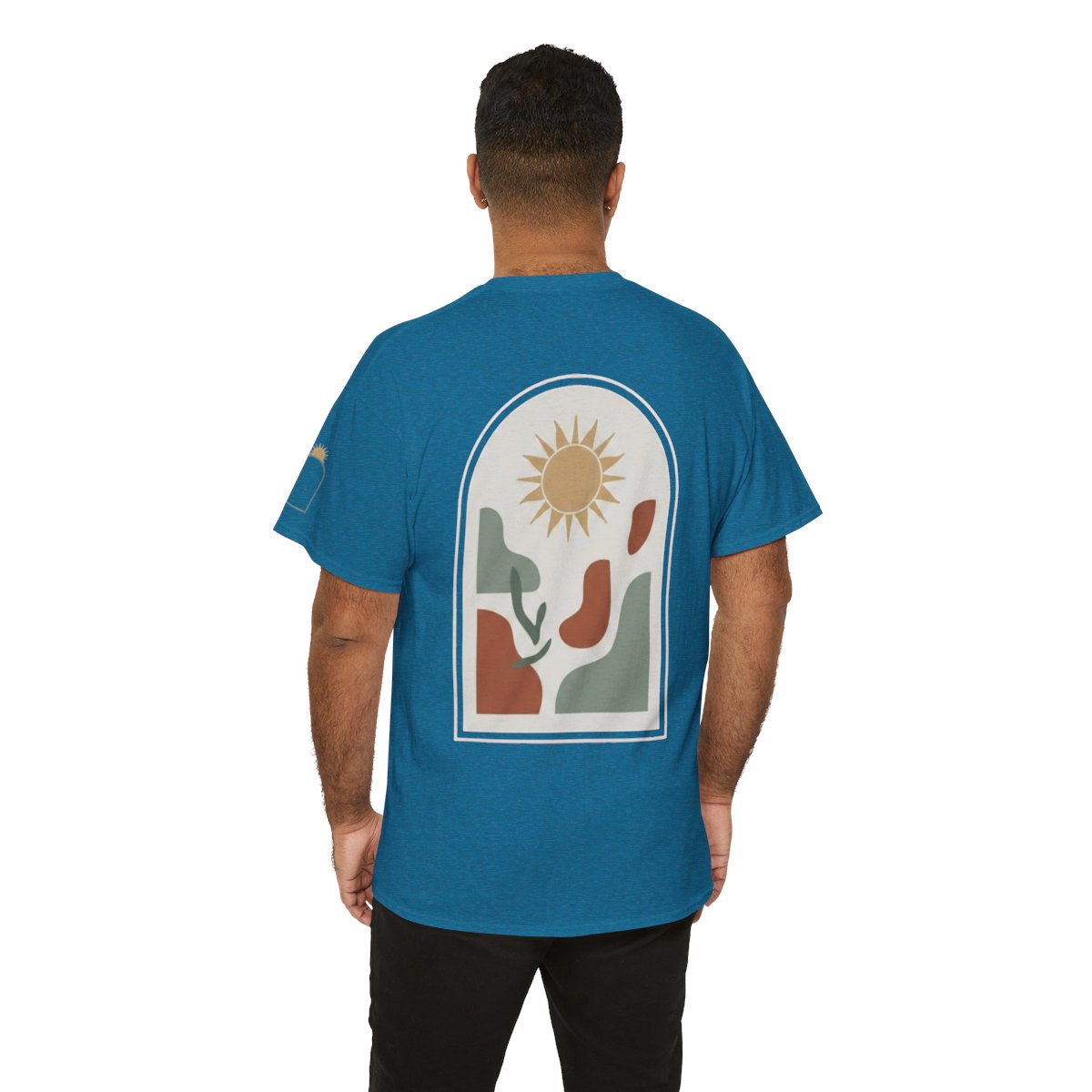 Color: Antique Sapphire | Desert Sun Premium Graphic Tee