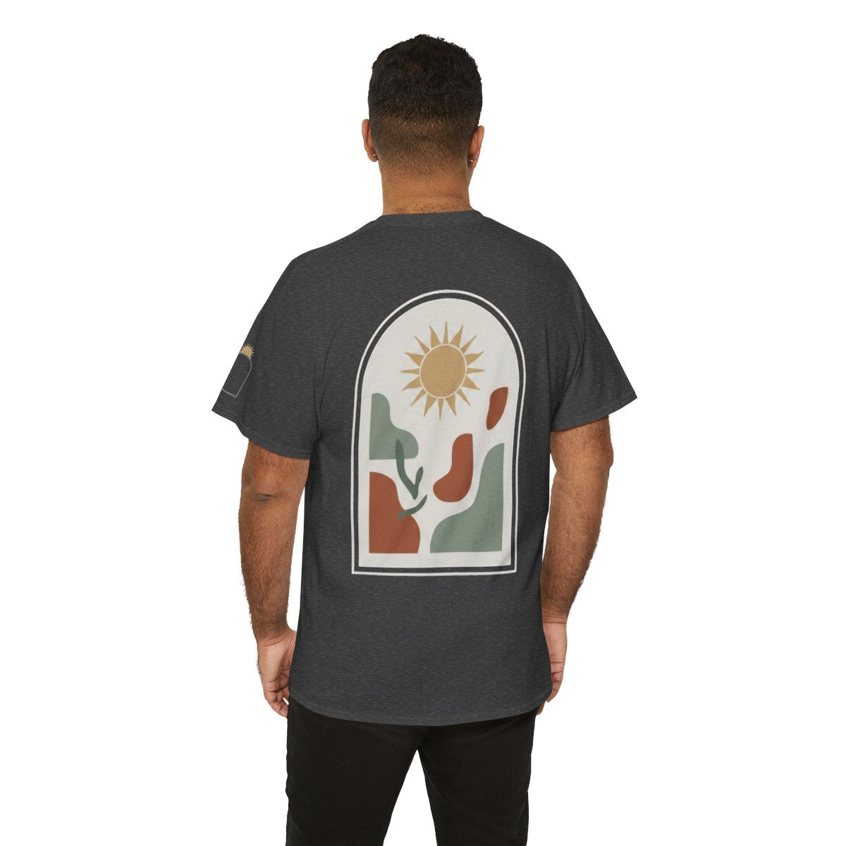 Color: Dark Heather | Desert Sun Premium Graphic Tee
