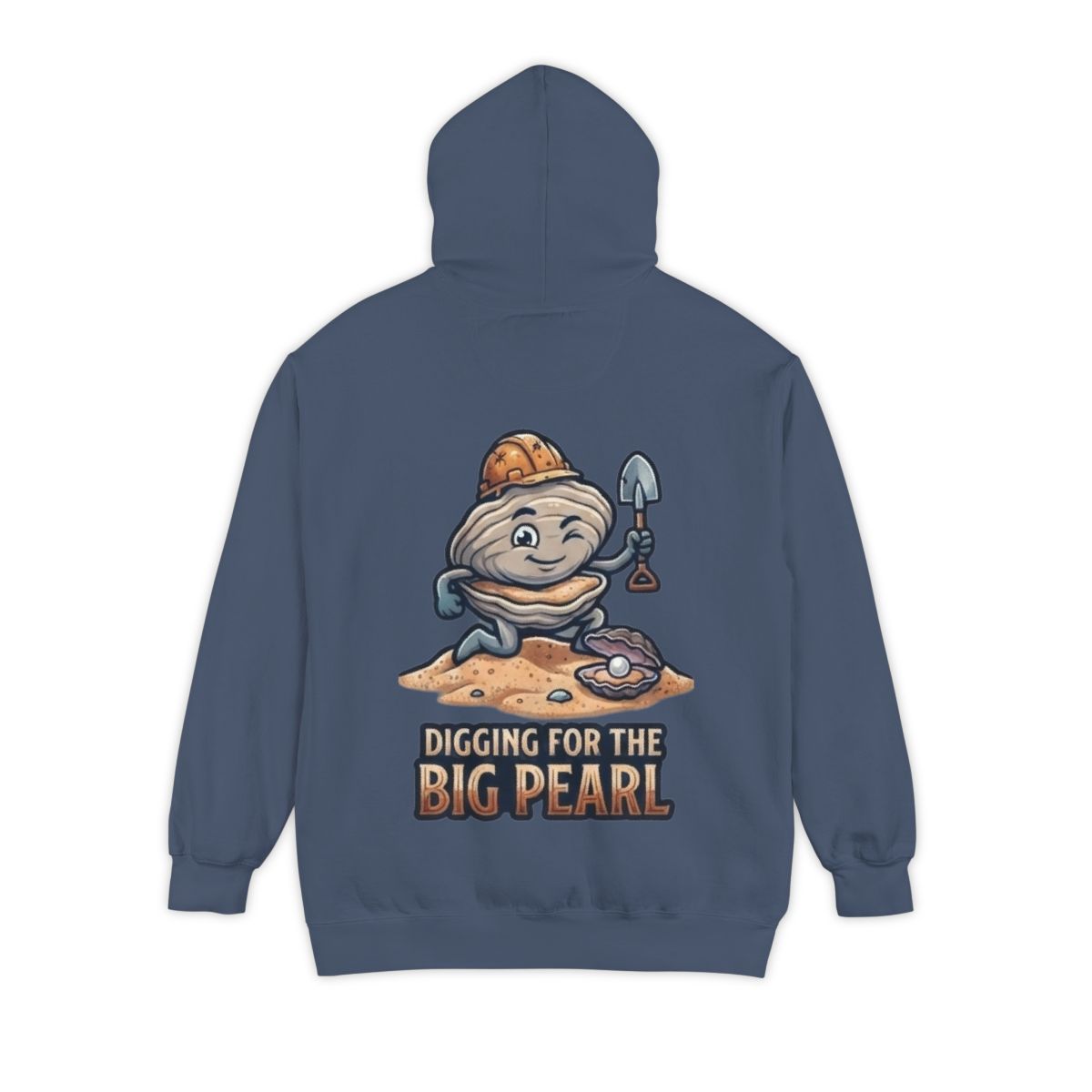Color: Denim | Digging For The Big Pearl Garment-Dyed Hoodie