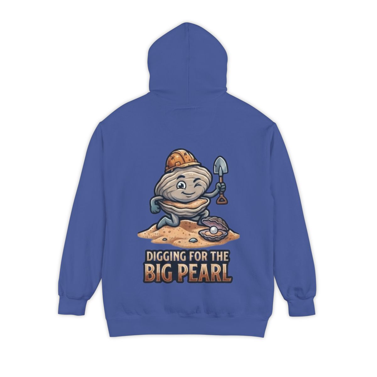 Color: Flo Blue | Digging For The Big Pearl Garment-Dyed Hoodie