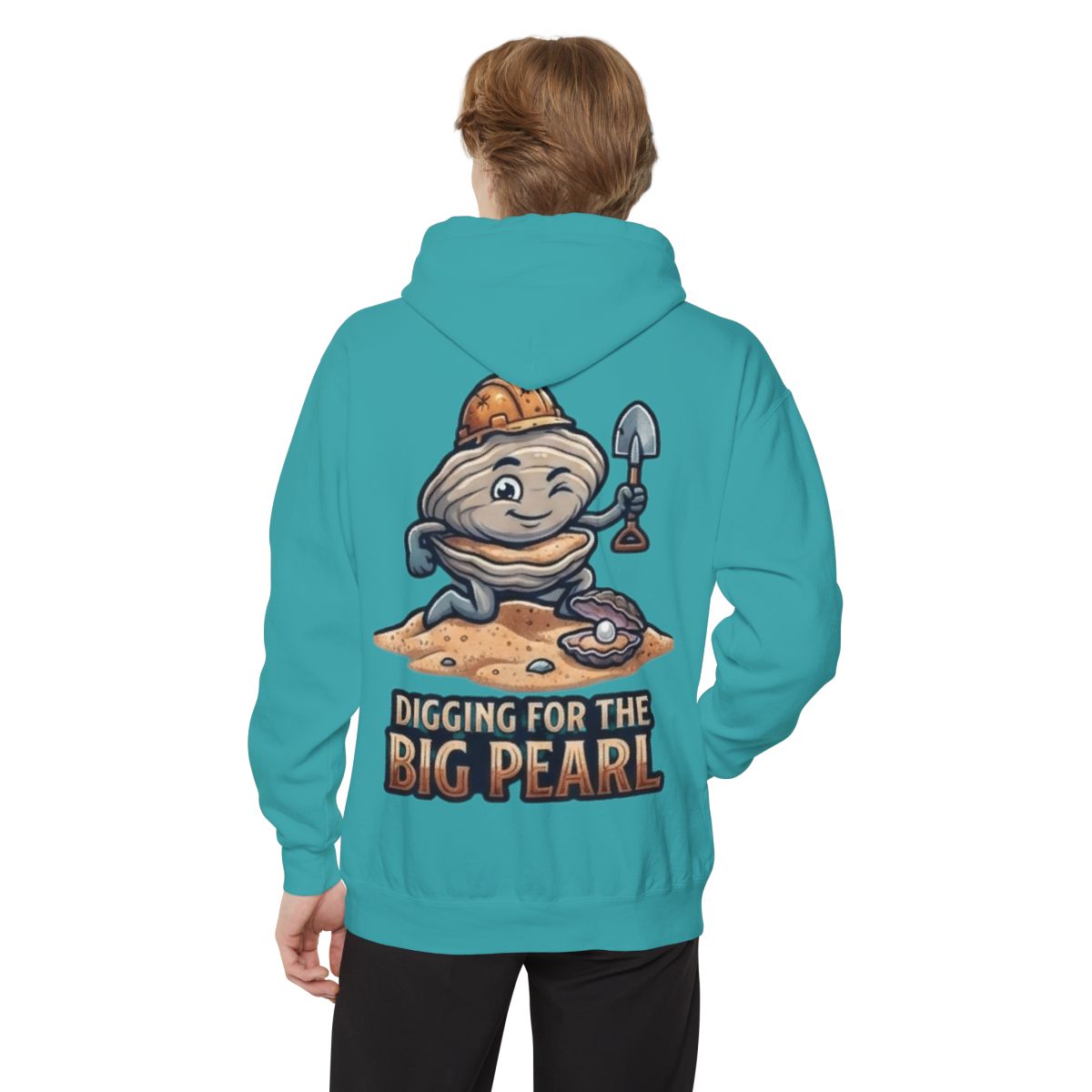 Color: Seafoam | Digging For The Big Pearl Garment-Dyed Hoodie
