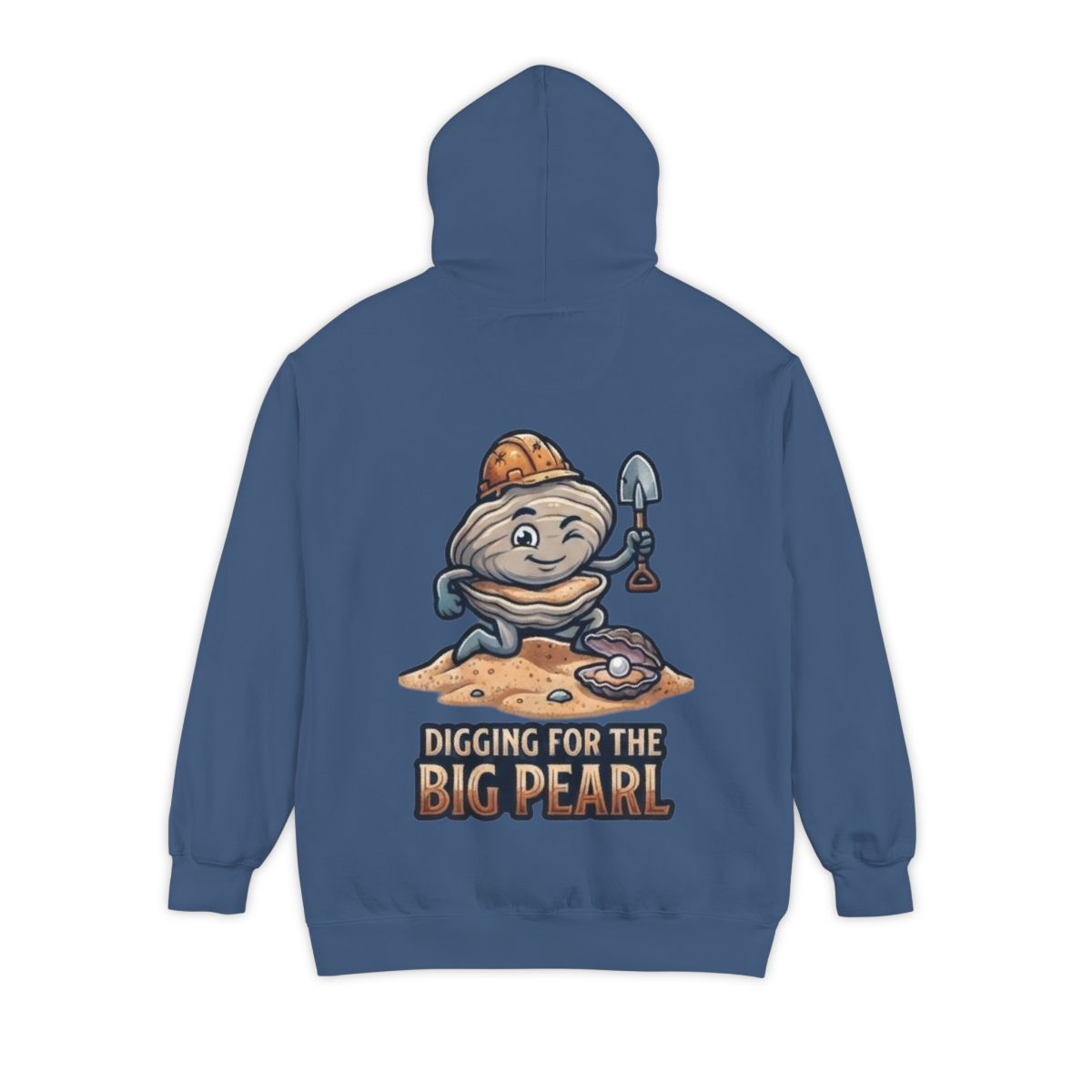 Color: True Navy | Digging For The Big Pearl Garment-Dyed Hoodie